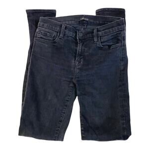 J Brand black skinny jeans mid- rise size 27